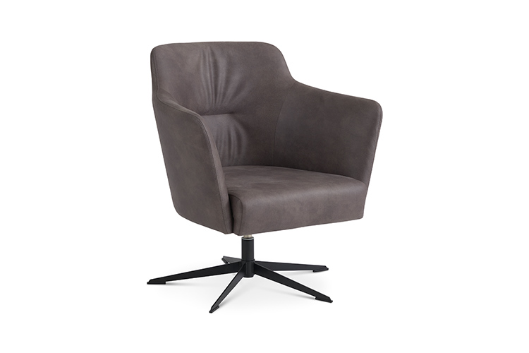 Billede af Puebla lav lænestol med drejestel