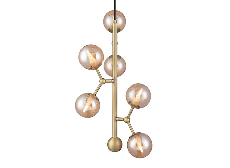 Atom vertical pendel antik messing