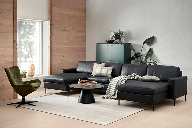 Køb Symfoni sofa med chaiselonger og el-recliner