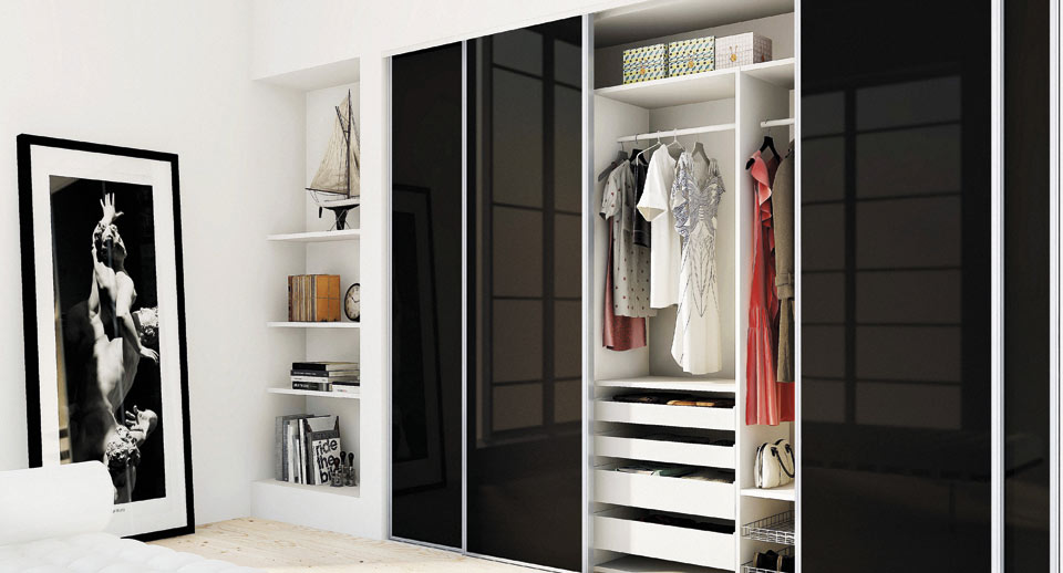 Billede af InRet 4 dørs sort højglans