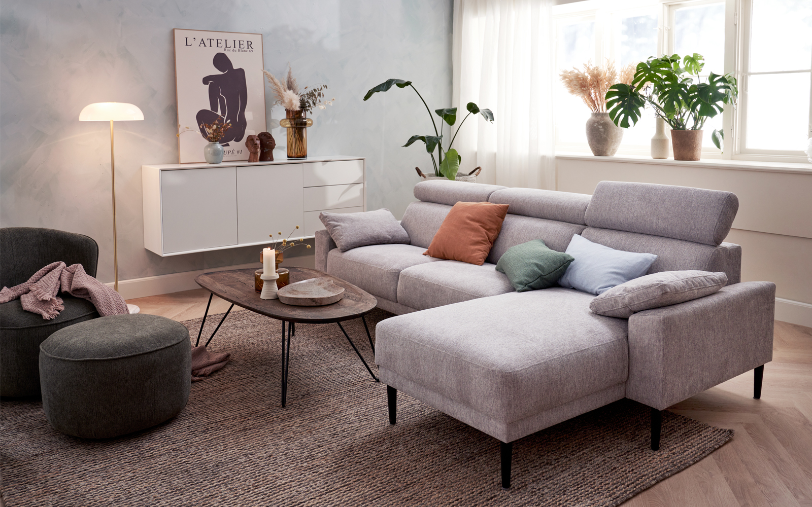 Billede af Michigan sofa med chaiselong