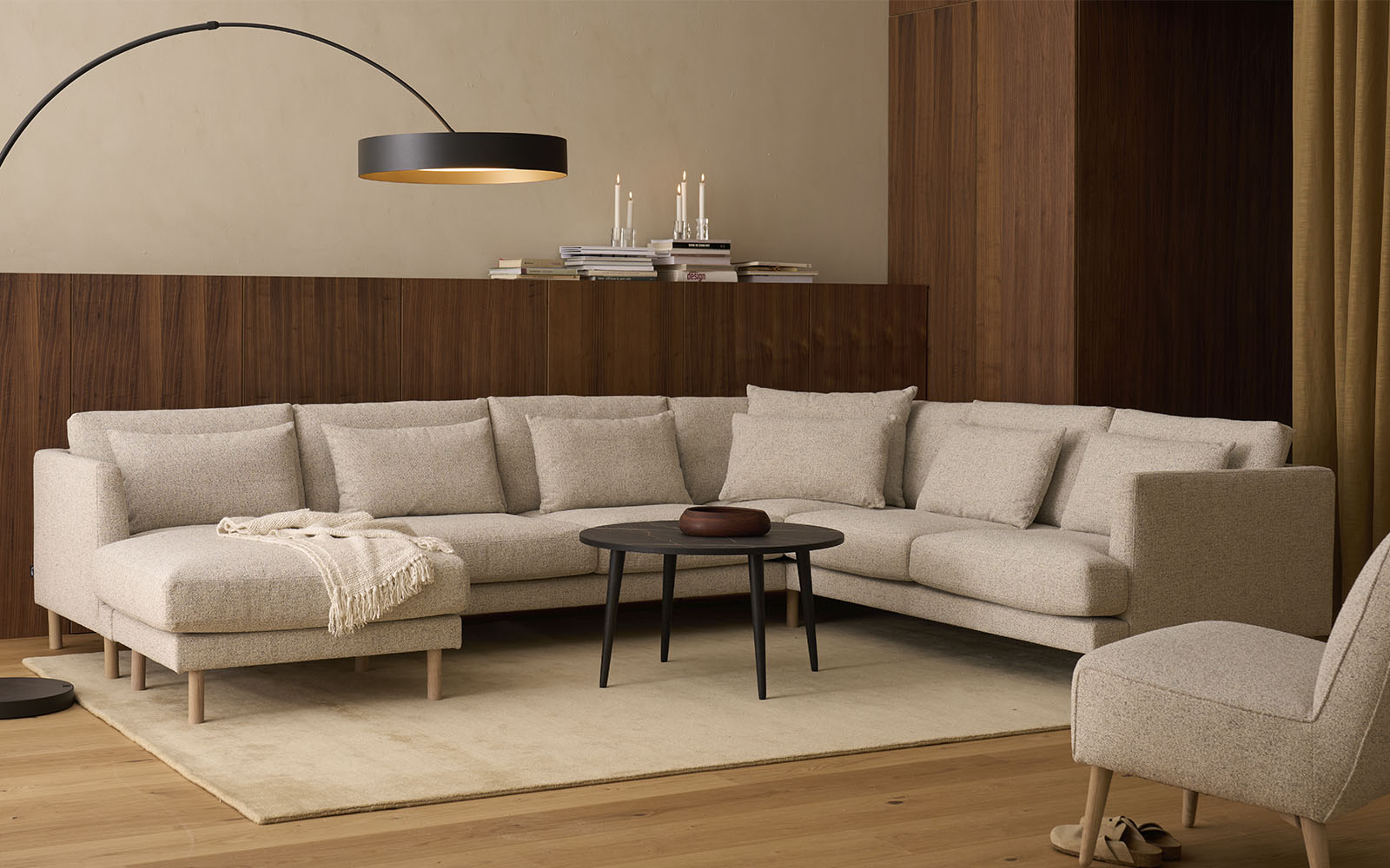 Noelle hjørnesofa med chaiselong