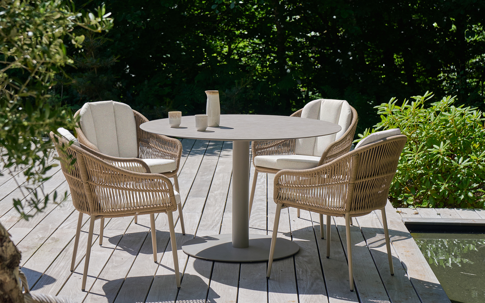 Nivå havebord Ø120